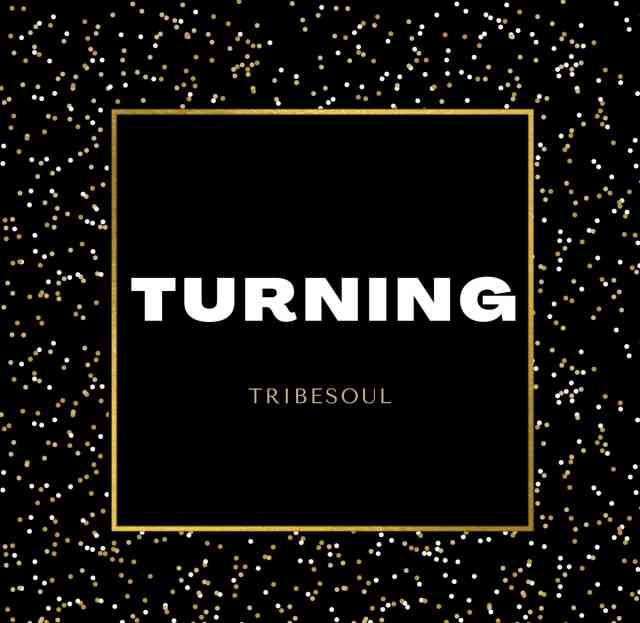 sddefault-1_1674110794123.jpg Turning" by TribeSoul. Black background with scattered gold, white, and blue dots, and gold border around the title.