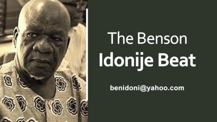 thebenson.jpg A man with a serious expression in a patterned shirt stands beside text reading "The Benson Idonije Beat" and the email address "benidoni@yahoo.com". The image captures an essence of Naija Times, reflecting Nigeria’s Dominance Of African Music.