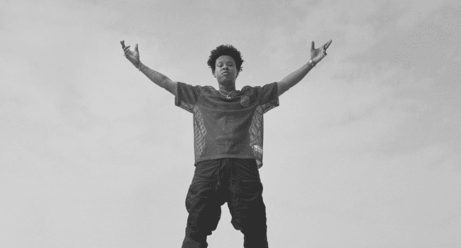 A man on a rock. A man on a rock.