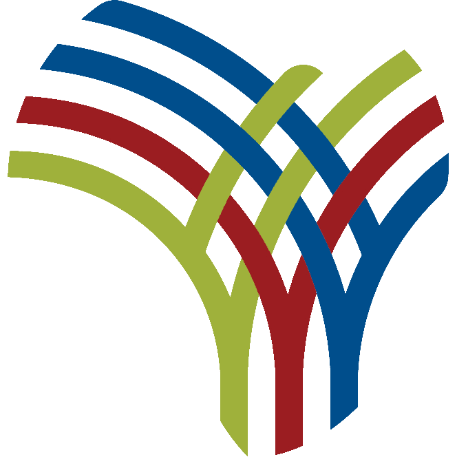 A colorful logo with a wavy line. A colorful logo with a wavy line.