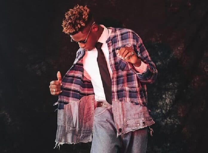 A musical man in jeans and a plaid shirt is posing. A musical man in jeans and a plaid shirt is posing.