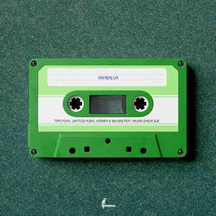 A green cassette tape labeled "HARBA LJA" placed on a green textured surface, reminiscent of Tefo Foxx and Major League DJz’s iconic style.
