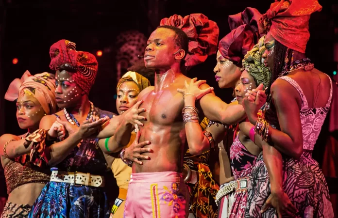 African dancers, Fela! The Concert.